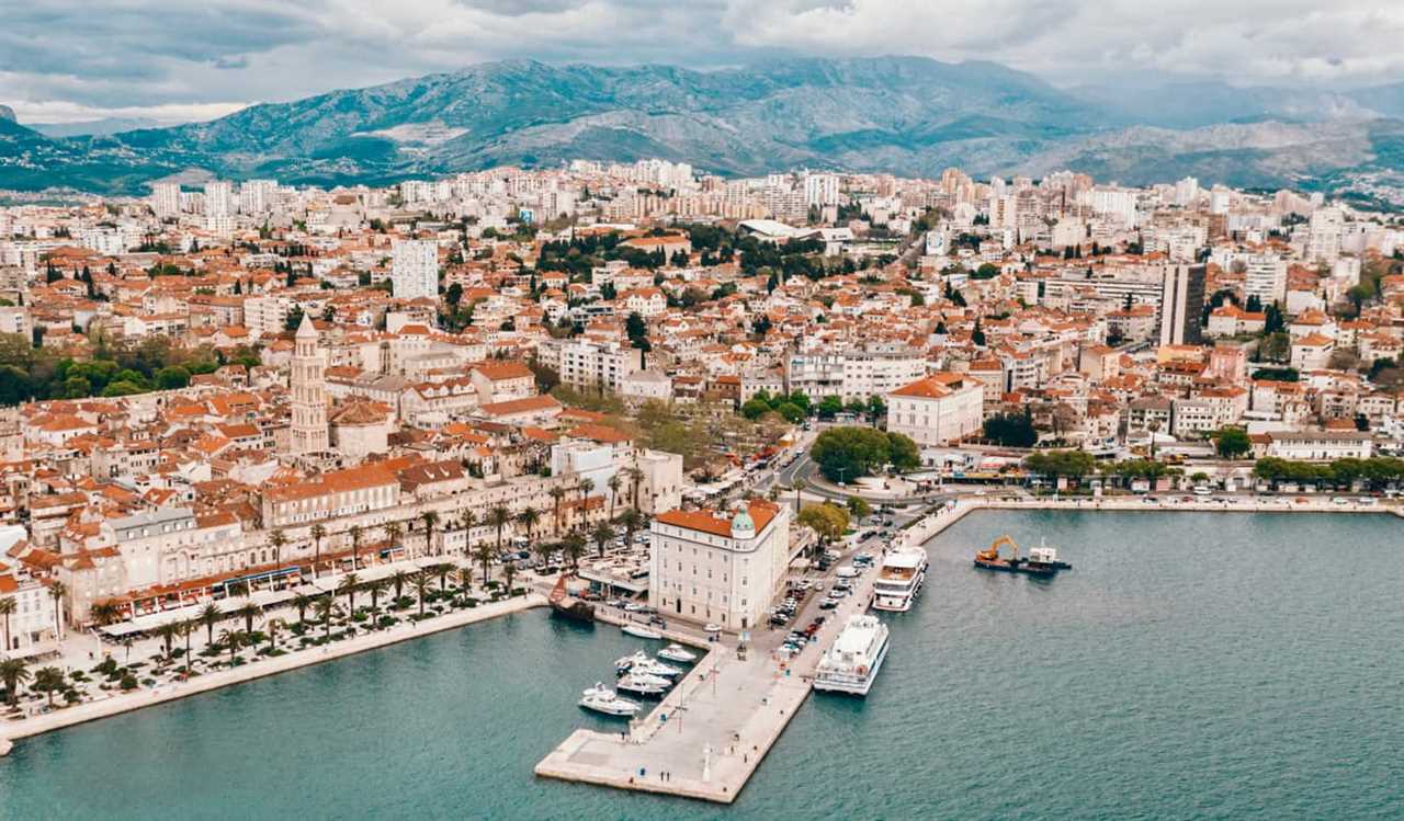 The scenic seaside town of Split, Croatia