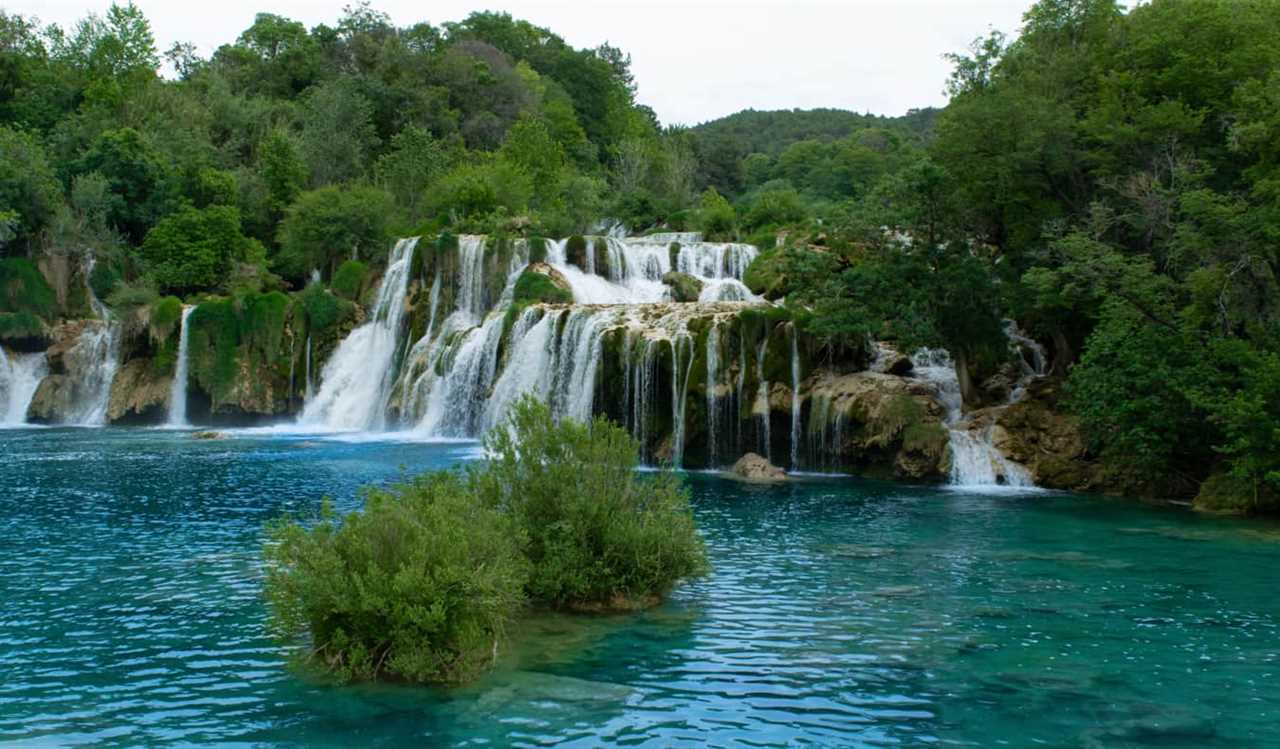 The famous waterfalls of Krka Park in Croatia