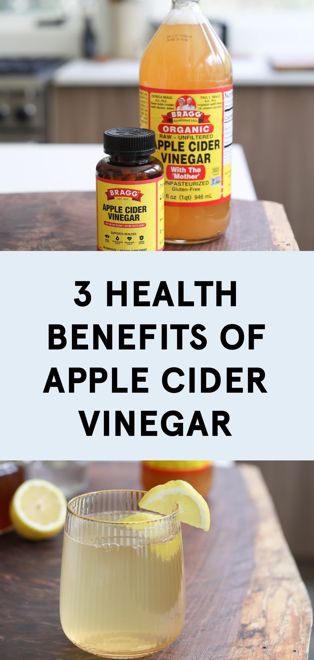 Three Health Benefits of Apple Cider Vinegar