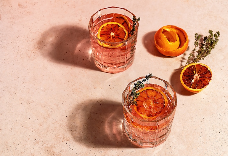 Mindful Drinking Orange Cocktails