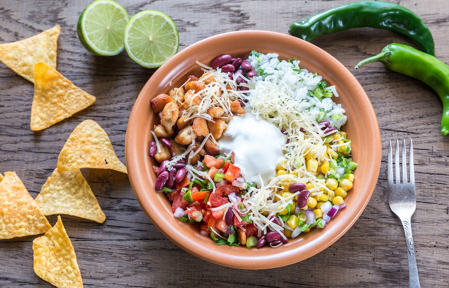 healthy meal ideas taco bowl