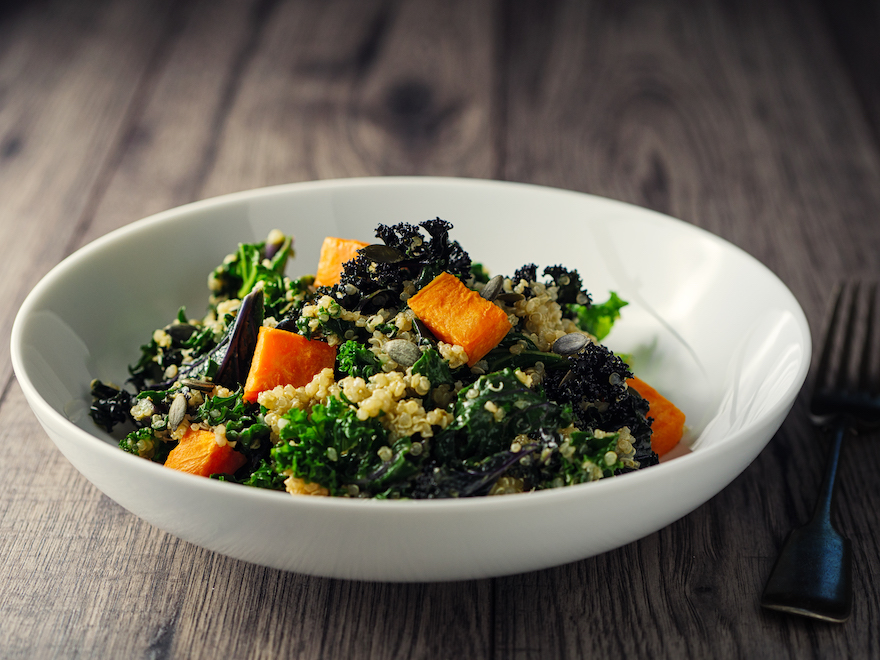 healthy meal ideas kale sweet potato scramble