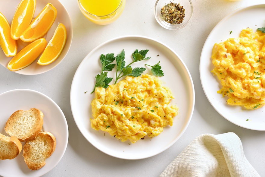 healthy meal idea scrambled eggs