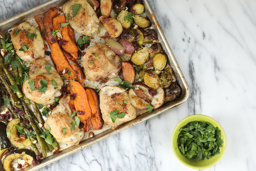 healthy meal ideas chicken sheet pan