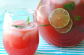 Watermelon and lime Mocktail