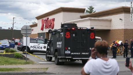 ten dead in    mass shooting at Buffalo supermarket