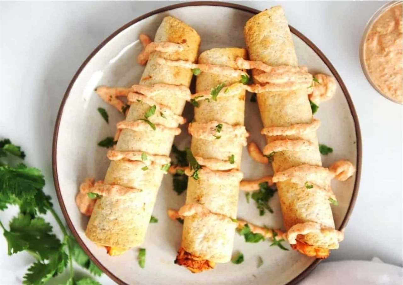 un-spicy chicken taquitos