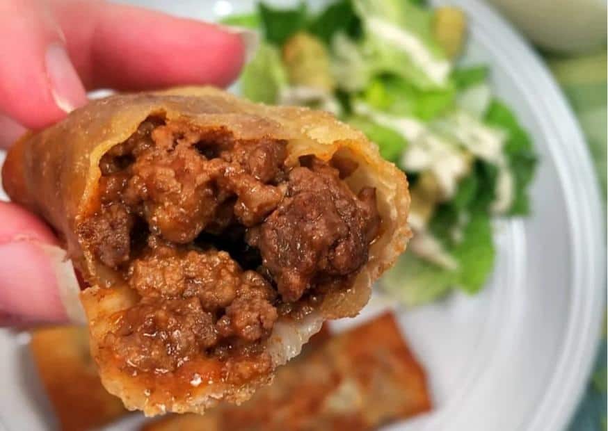 sloppy joe egg rolls