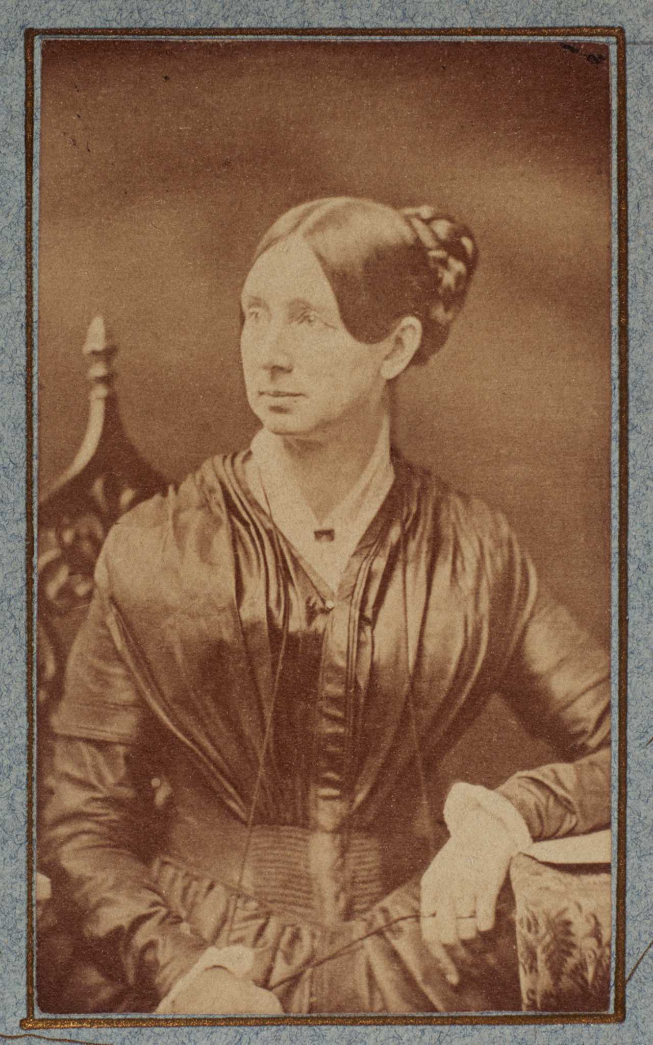 Studio portrait of Dorothea Dix, superintendent of nurses for the Union during the American Civil War.