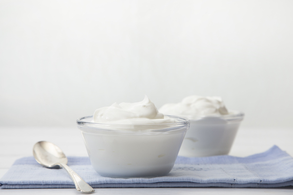 bowls of greek yogurt | lean protein