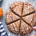 gluten free pumpkin scones on the counter