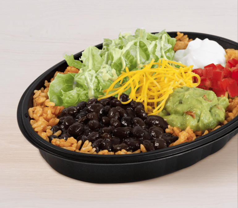 healthy fast food taco bell power bowl