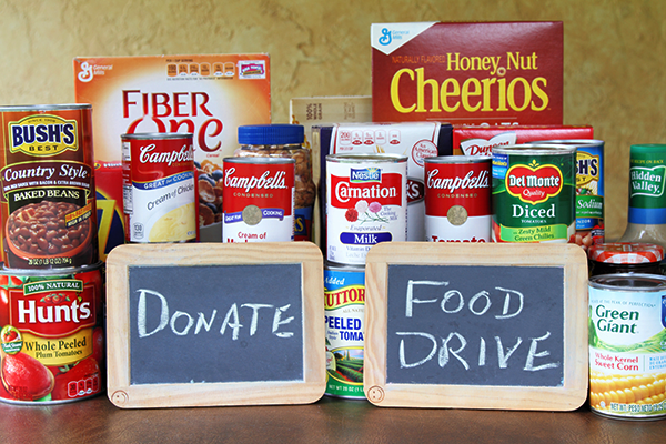 canned and dried foods | how to donate to a thanksgiving food drive