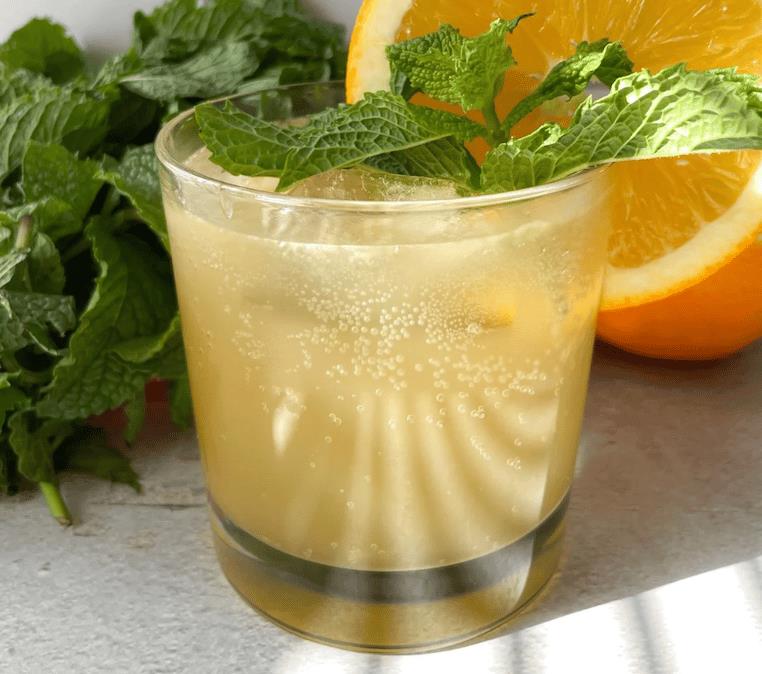 healthy cocktail recipe ginger kombucha