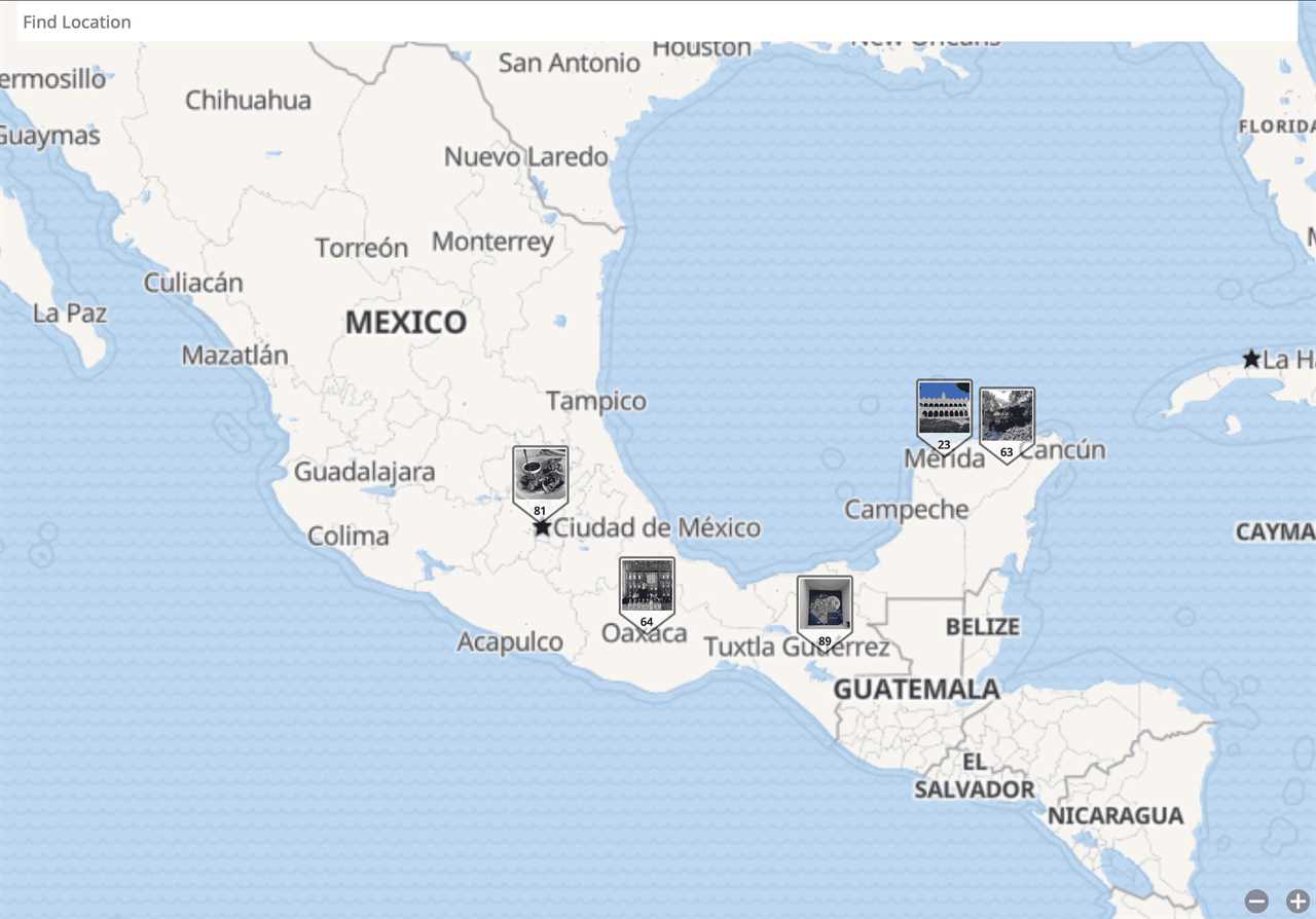 The Mylio app geotag map view on desktop