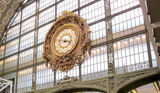 iconic clock at musee d'Orsay