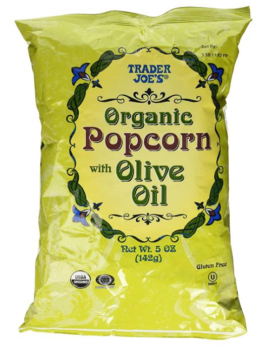 olive oil popcorn | Best Trader Joe's Snacks