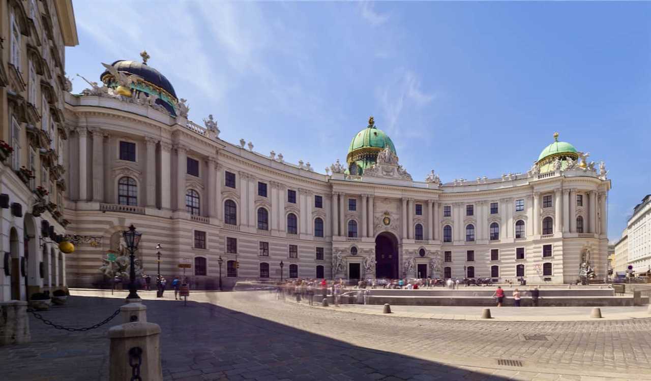 The Hofburg Palace in historic Vienna, Austria