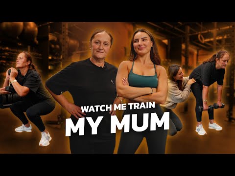 MY 54 YEAR OLD MUM TRIES STRENGTH TRAINING - THIS WAS TOUGH | KRISSY CELA