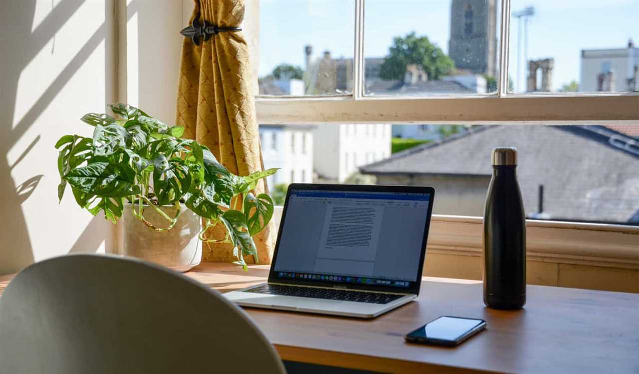 A cool home office for a remote worker