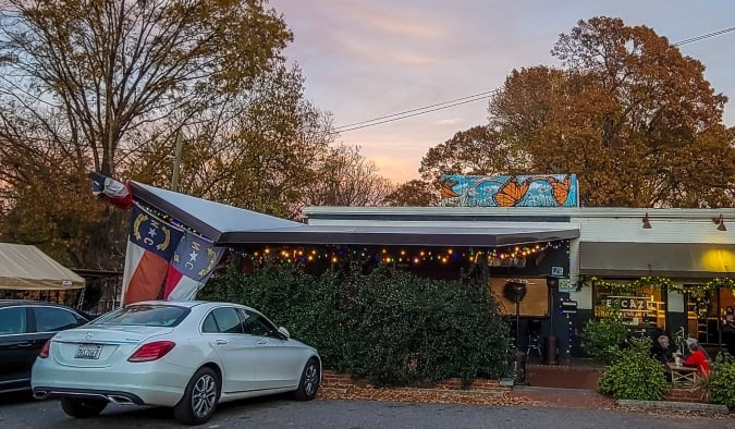 The exterior of Stanbury restaurant in Raleigh, North Carolina