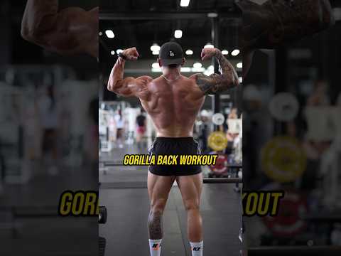 Insane Gorilla Back Workout 🦍💪 #backworkout