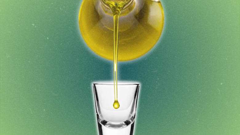 No, you don't need to chug olive oil