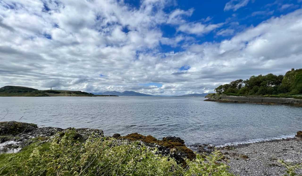 A rugged shores of Scotland on a beautiful day exploring on a road trip