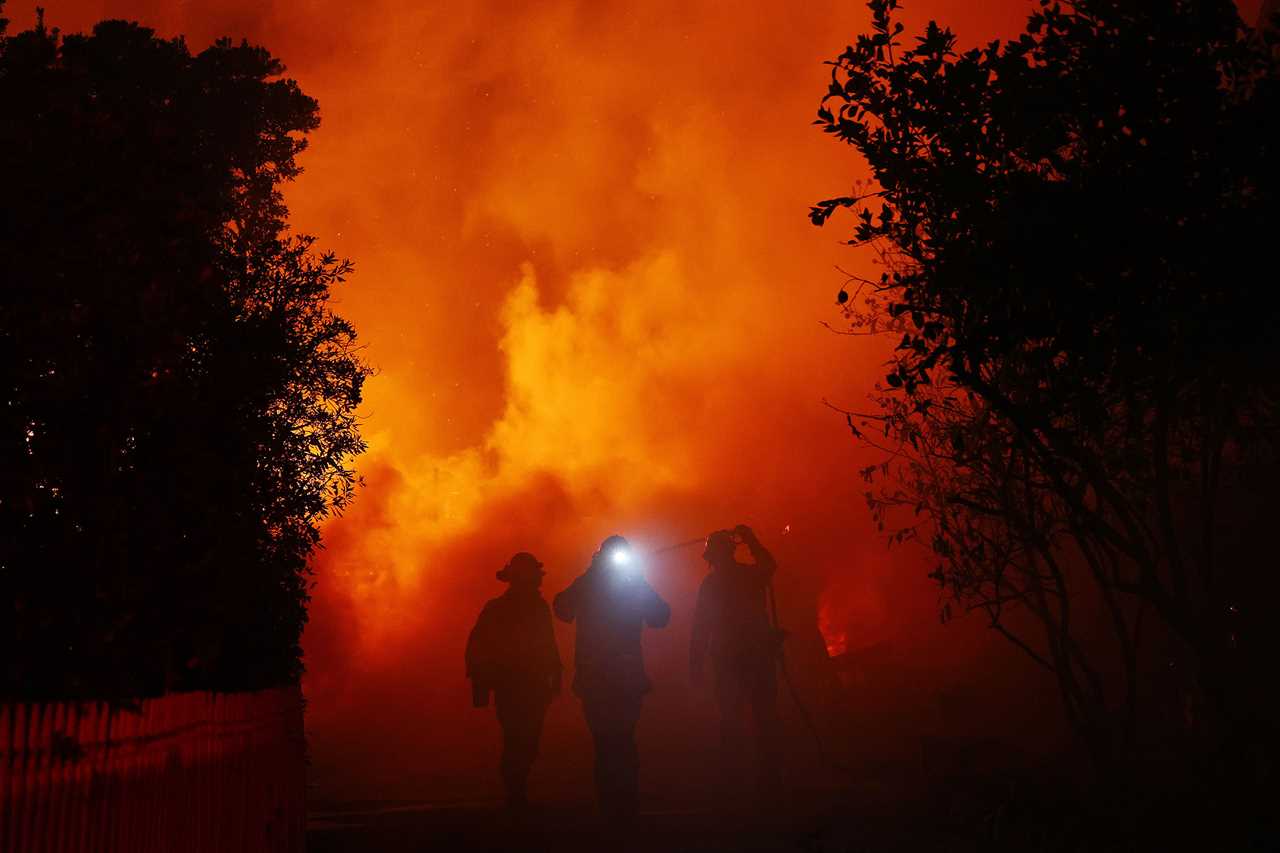 Powerful Winds Fuel Multiple Fires Across Los Angeles Area