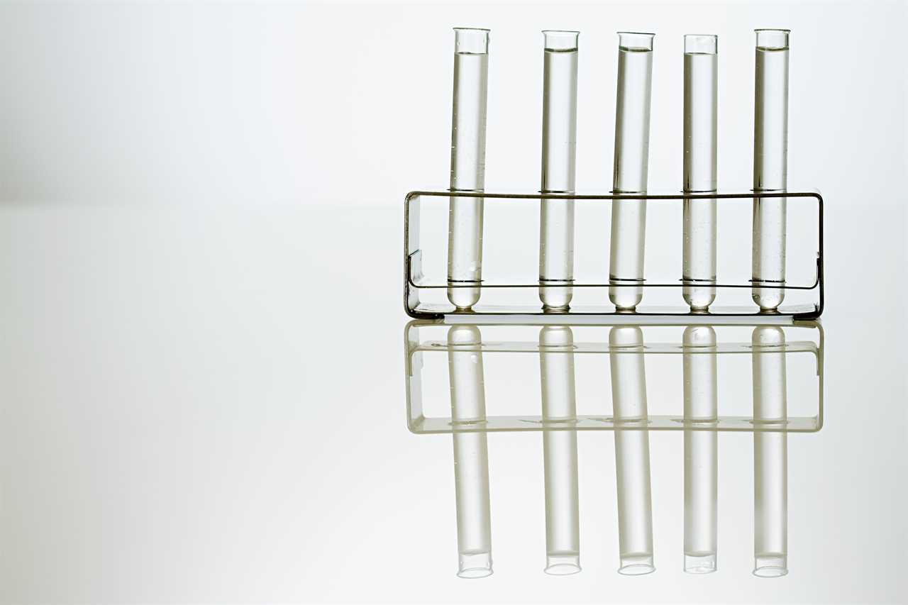 Test tubes in a holder TIME health stock