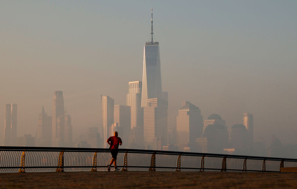 Hazy Sunrise in New York City