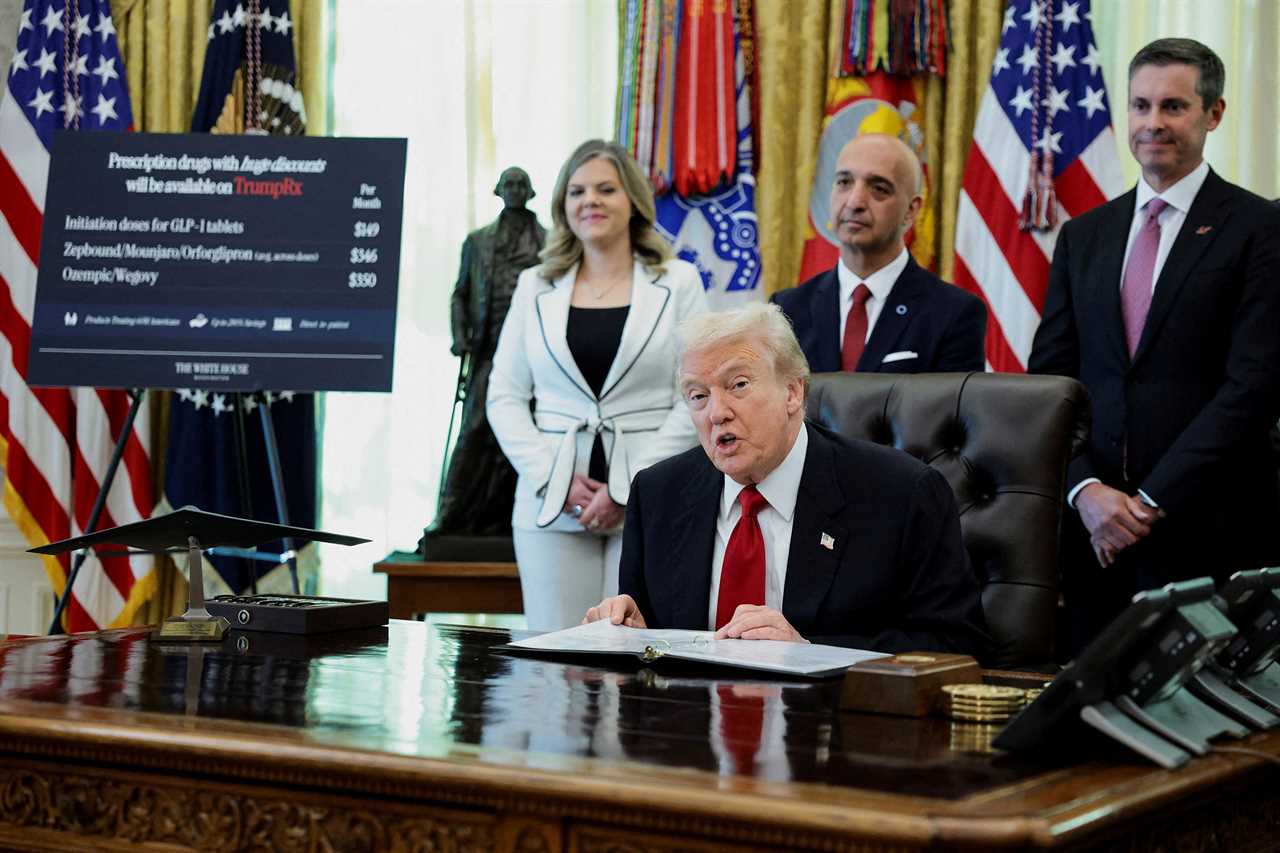 U.S. President Trump makes an announcement from the Oval Office, at the White House in Washington D.C.