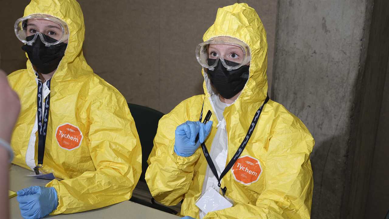 Students participate in Operation Outbreak on Oct. 3, 2025 at Utah Valley University in Orem, Utah.