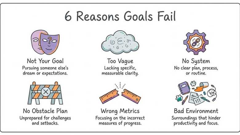 Why Do I Keep Failing My Goals? The Real Reasons + How to Actually Achieve Them