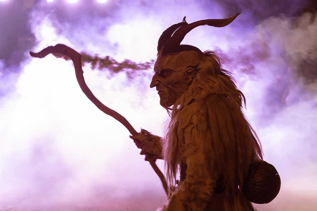 Krampus Procession. Laives. Italy