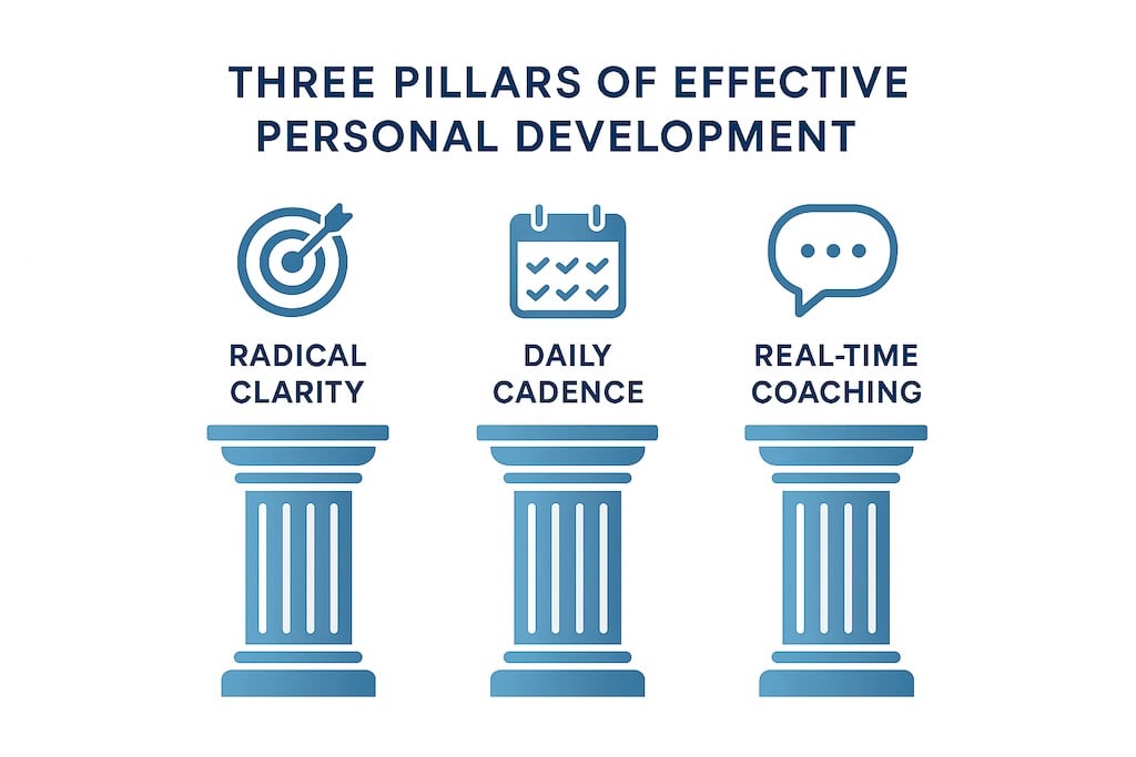 Three pillars of effective personal development
